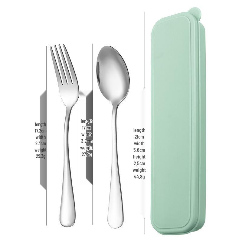 3-Piece Minimalist Stainless Steel Cutlery Set: Portable Knife, Fork & Spoon for Home, Student, or Outdoor Use