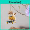 Acrylic Cartoon Cat Skateboard Car Pendant Eye-catching Interior Decoration For Vehicles