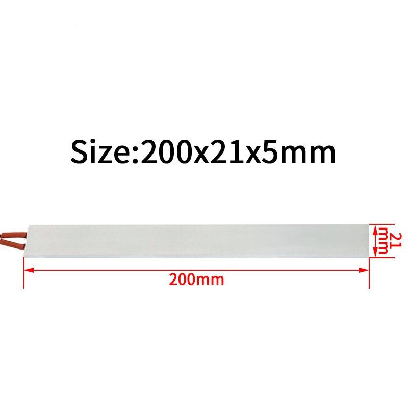 200x21mm PTC Heating Element Constant 12V 24V 220V Temperature Thermistor Air Heating Sensor Aluminum Hair Dryer Curlers Heater