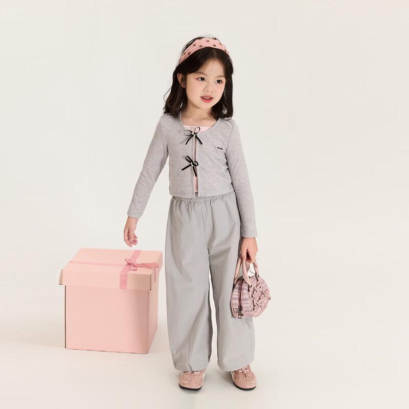 LUSON Girls' Summer Wide-Leg Casual Pants