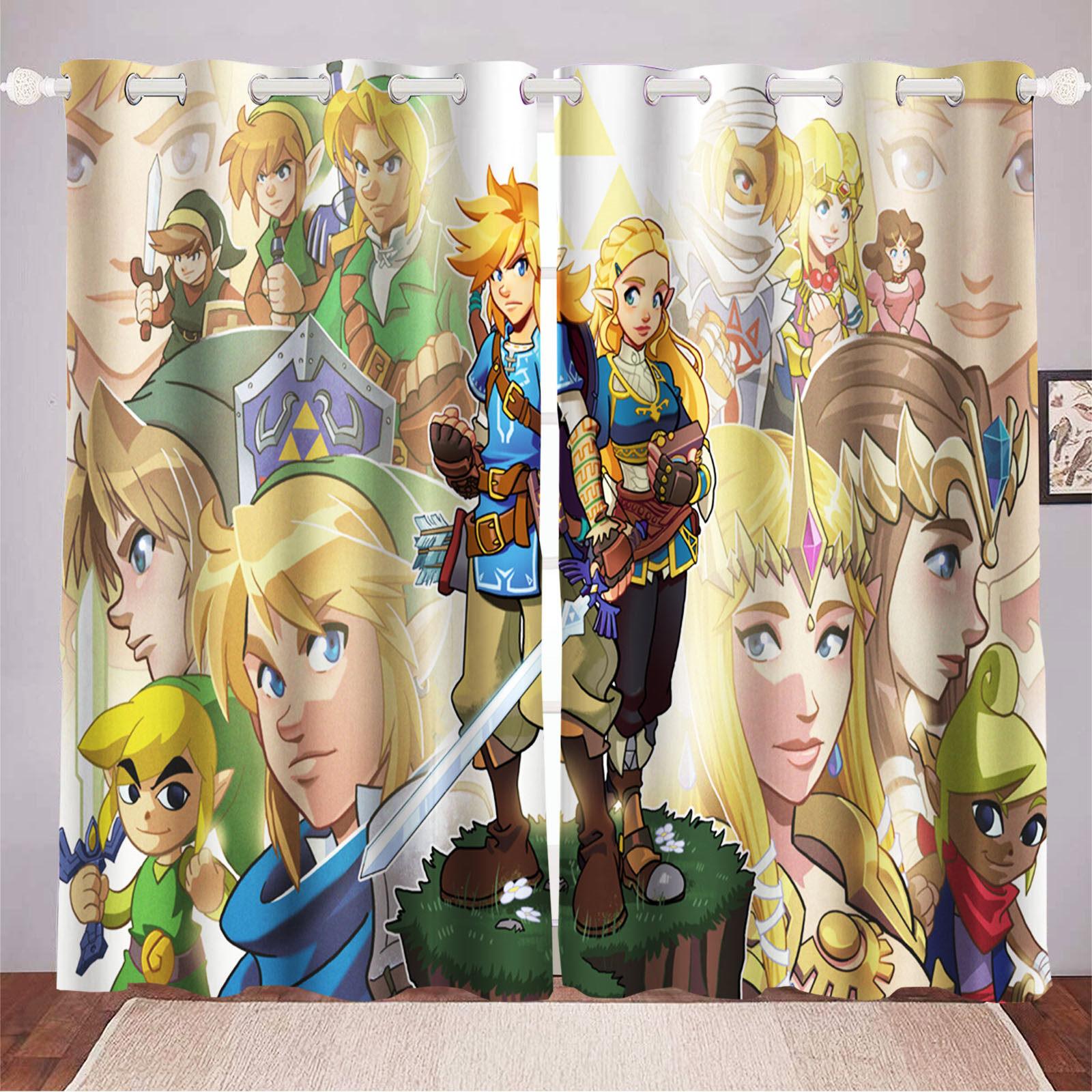 

Легенда о Зельде Домашний декор Гостиная Спальня Шторы для затемнения Игровые Кухонные аксессуары Рождественские подарки 100x140cm