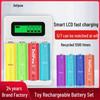 Delipu No. 5 Rechargeable Battery Set for Children's Toy Remote Control - NiMH No. 5 & No. 7 Rechargeable Batteries