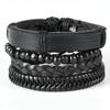 Unisex Handmade Woven Leather Bracelet - European and American Style Jewelry