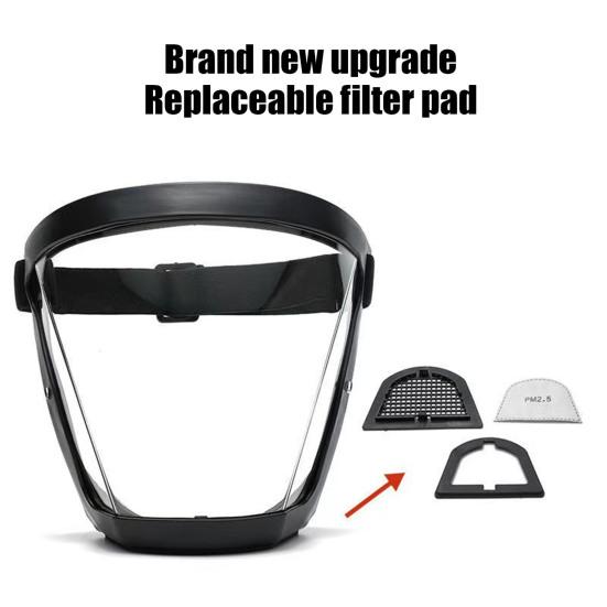 Full Shield Reusable Transparent Anti-Fog Protective Face High-Definition Plastic Face Guard