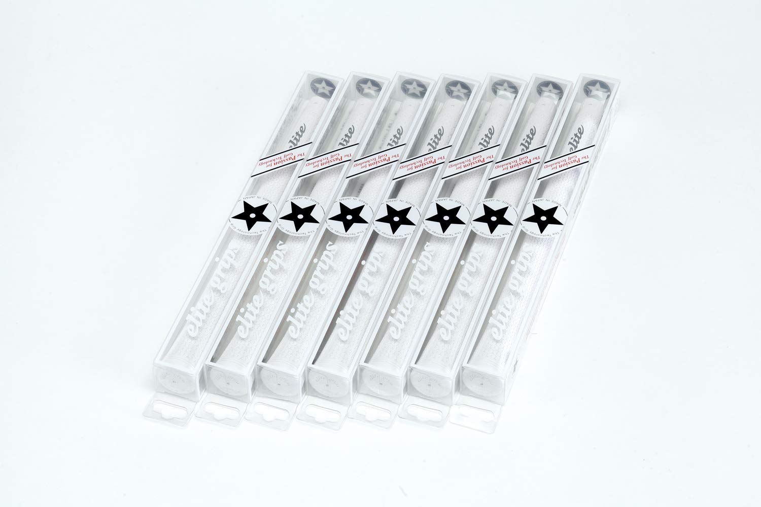 

elitegrips Гольф Грип TD50C Серебристый с линией сзади набор из 7 штук, Белый,