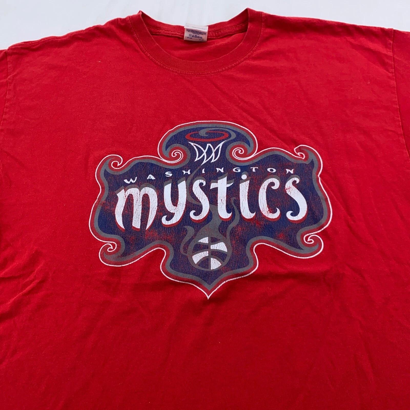 

vintage WASHINGTON MYSTICS T-Shirt XL wnba basketball sports M