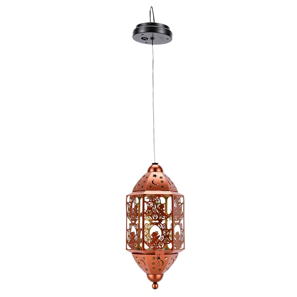 Solar Lanterns Outdoor Rainproof Hanging Lamp Metal Fairy Star Moon Design Solar Powered Light Auto On off for Garden