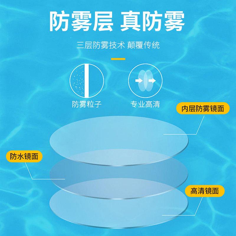 Colorful electroplated fashion swimming goggles for men, hot-selling waterproof, anti-fog, high-definition professional swimming goggles