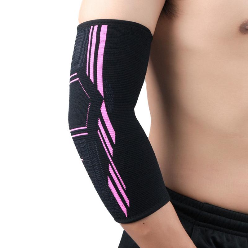 Elbow Support Elastic Fitness Sport Elbow Protective Pad Absorb Sweat Sport Basketball Arm Sleeve Elbow Brace C