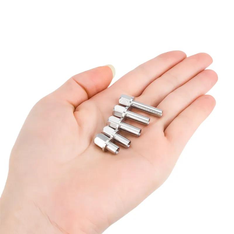 4PCS 12mm Hex Wheel Hub Drive Adaptor Extension Column Metal Nut 12/15/17/20/25mm for 1/10 RC Crawler Axial SCX10 TRX4
