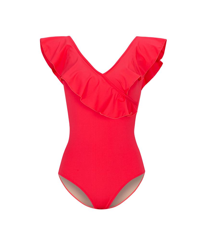 Soltipeullawo Frill Monokini Hot Pink