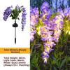 Realistic Solar Wisteria Flower Lamp Waterproof Simulation Flower Lamps  Outdoor Use