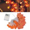 Maple Leaf String Light with Constant Light Flashing Dual Modes Indoor Outdoor Holiday Party Decors(  9.8ft 20LED )