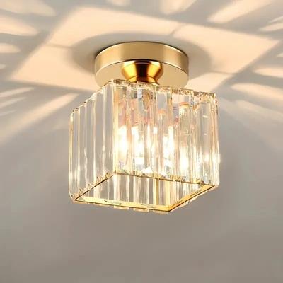 Modern Aisle Light Crystal Ceiling Lamp Indoor Ceiling Lamp Corridor Staircase Bedroom Restaurant Lamp Home Decoration