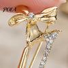 Brooch Pin, High Heels Bow Shape Lapel Pin with Sparkling Rhinestones, Women Badge for Suits Coats Bags Accessories