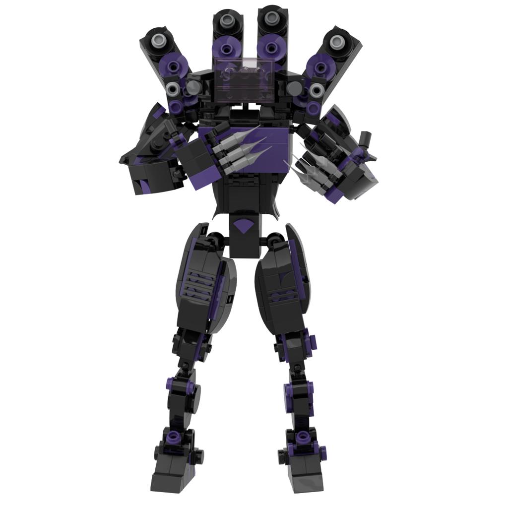 2024 3D Children's Block Plastic Game Designer for Teens and Children Skibidi Toilet 455pcs