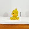 3D Ornament Rozzlobená kachna Vtipná bílooká žlutá kachna Stolní doplňky Domácí dekorace a Dekorace do auta Párty dárek