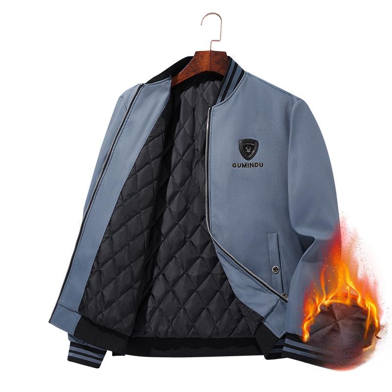 

Мужская куртка Iron Head с вышивкой в европейском стиле на весну, осень и зиму 5XL синий