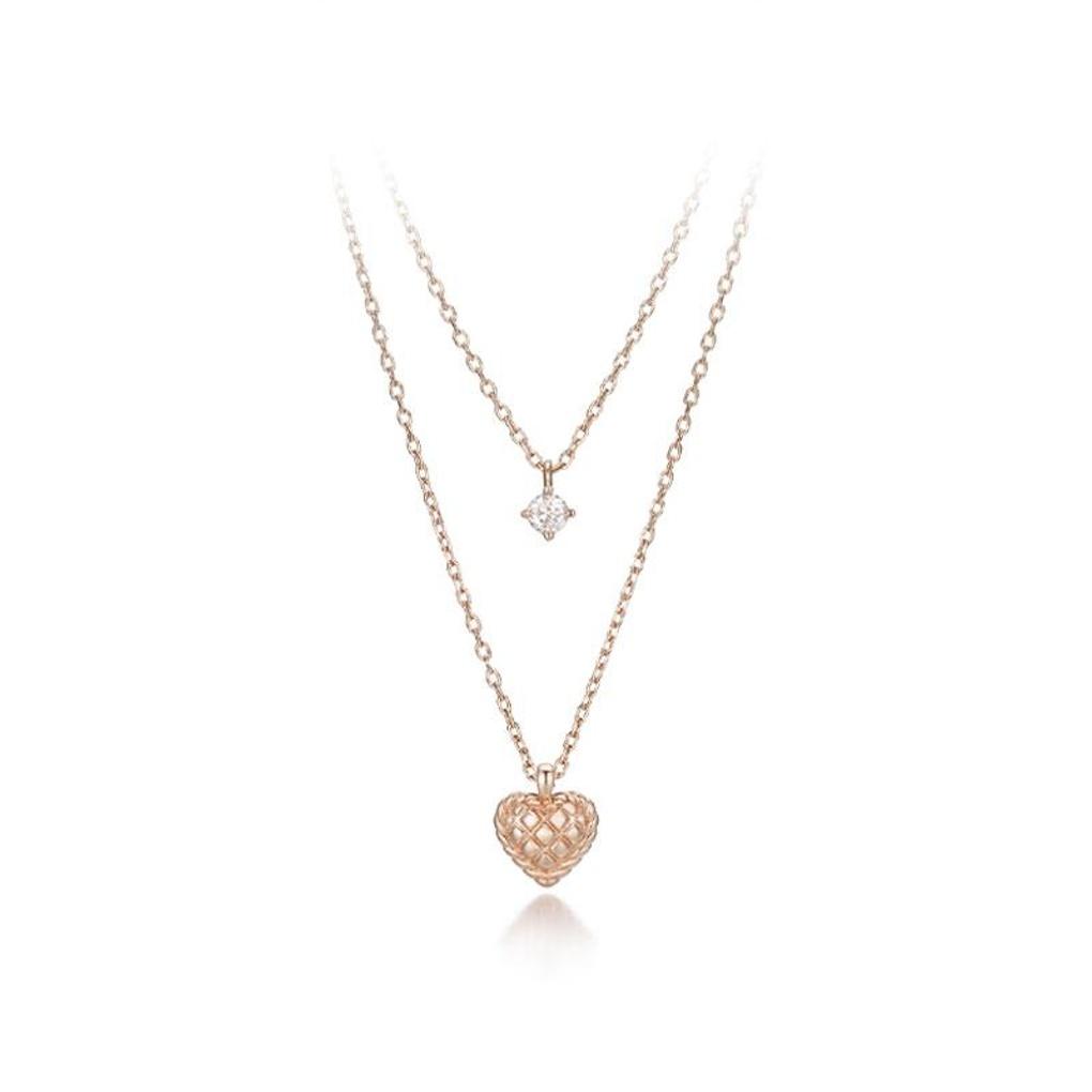 [LeShop] 14K Kisen Double-String Necklace (Gold Plated)_LJ5173BRN