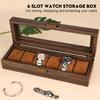 32*12*8cm Retro Wooden Wristwatch Storage Case  Personal Multi-watch Collection Storage