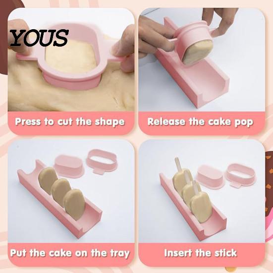 Non-stick Mold Popsicle Set, Easy DIY Shaping And Decorating Mold, Birthday Dessert Kit Reusable Kitchen Gadgets, for Homemade Cake Pops Baking