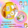 50 Cartoon Cute Bread Meow Stickers Ins Girl Super Cute Diy Japanese Korean Kitten Avatar Stickers