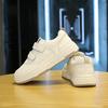 Velcro little white shoes women's flat bottom 2025 spring new popular versatile platform student sports and leisure board shoes