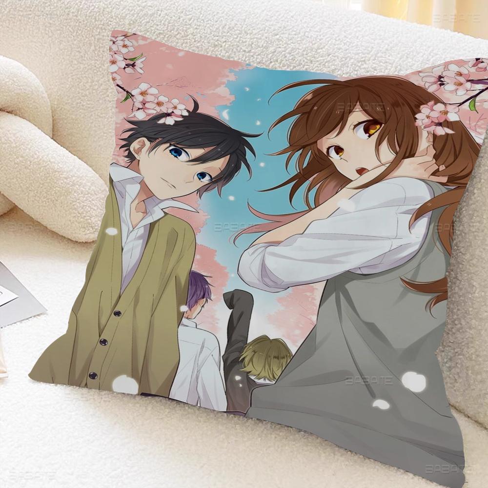 Anime Horimiya Pillow Gift Home Office Decoration Pillow Bedroom Sofa Car Cushion CoverPillow Case