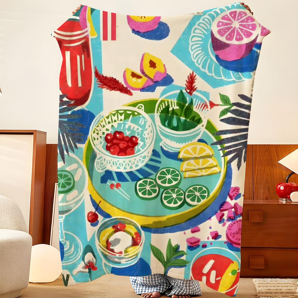 Artist J-Jovaney H-Hollingsworth Throw Flannel Throw Blanket, Lightweight Cozy, Durable Washable Cute Cool