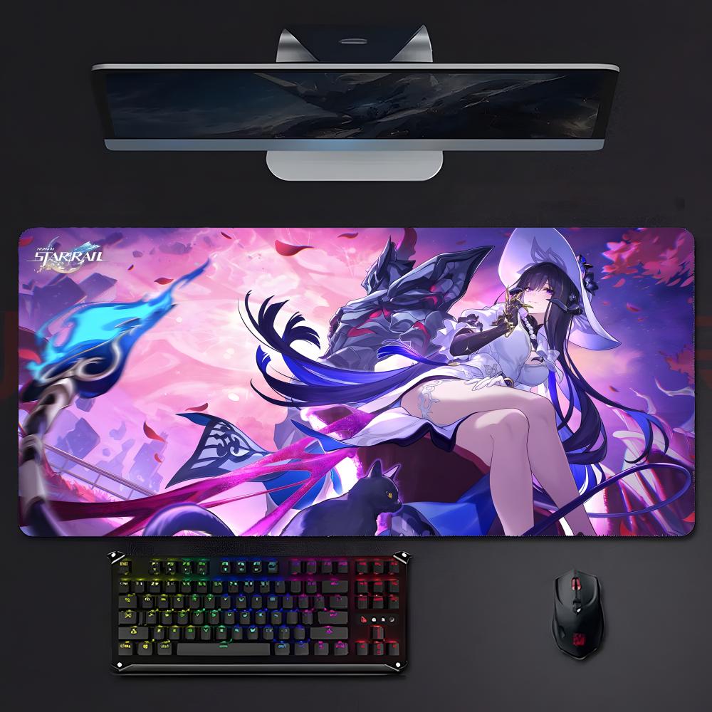 Game Fantasy Hhonkai Star Rail Honkai Star Rail Mouse Pad Mousepad Large Gaming Lockedge Thickened Pc Table Desk Mat