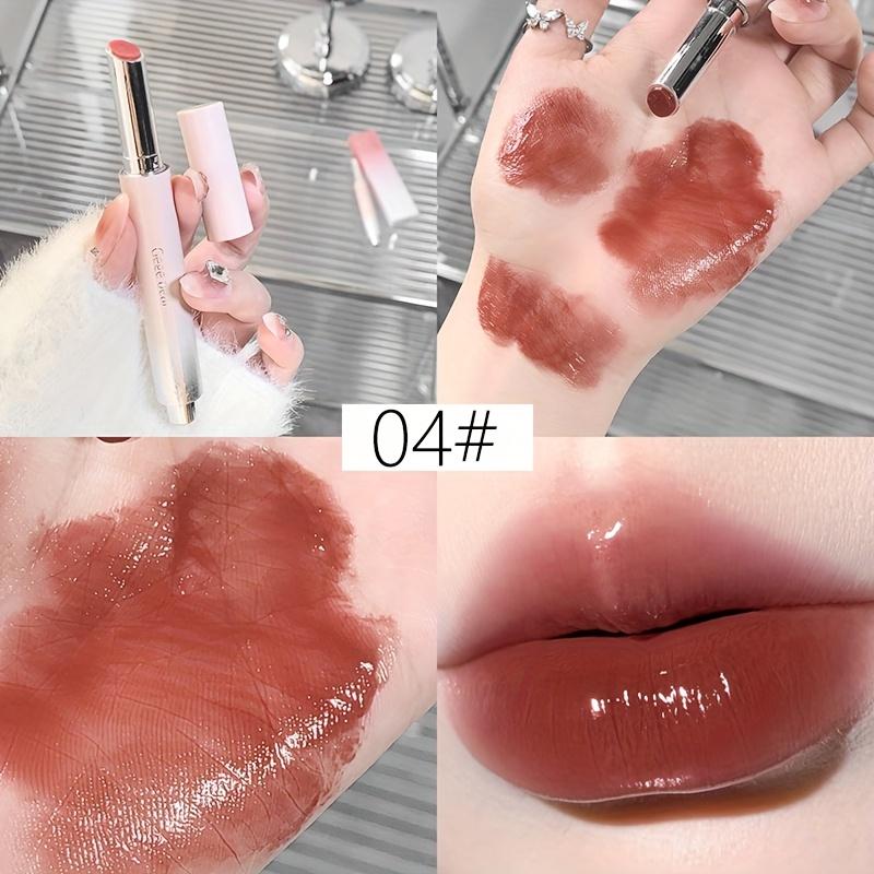 Feuchtigkeitsspendender Lipgloss, Hydrierend, Spiegelglanz-Finish, Rosa Lippenstift für Frauen, Feuchtigkeitsreich, Nicht klebriger Lippenstift, Perfekt für den täglichen Gebrauch