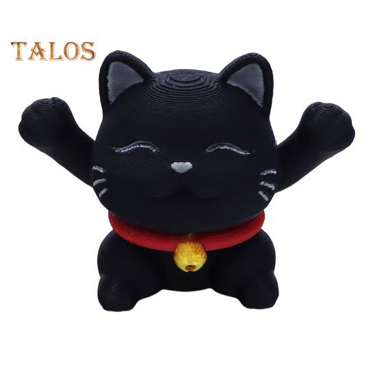 3D Printed Cat Ornament Retractable Kitten Figurine Desktop Pet Cat Fidget Toy for Stress Relief Home Office Shelf Desk