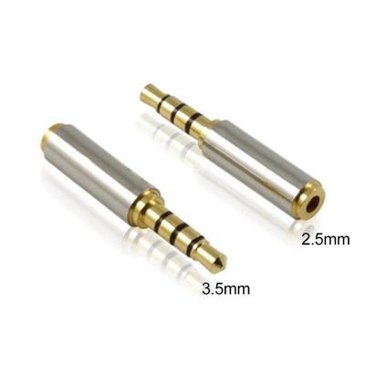 Adaptor Conector Audio pentru Căști, Mini Metalic, Jack Femelă 3.5mm 2.5mm, Conectori Masculi
