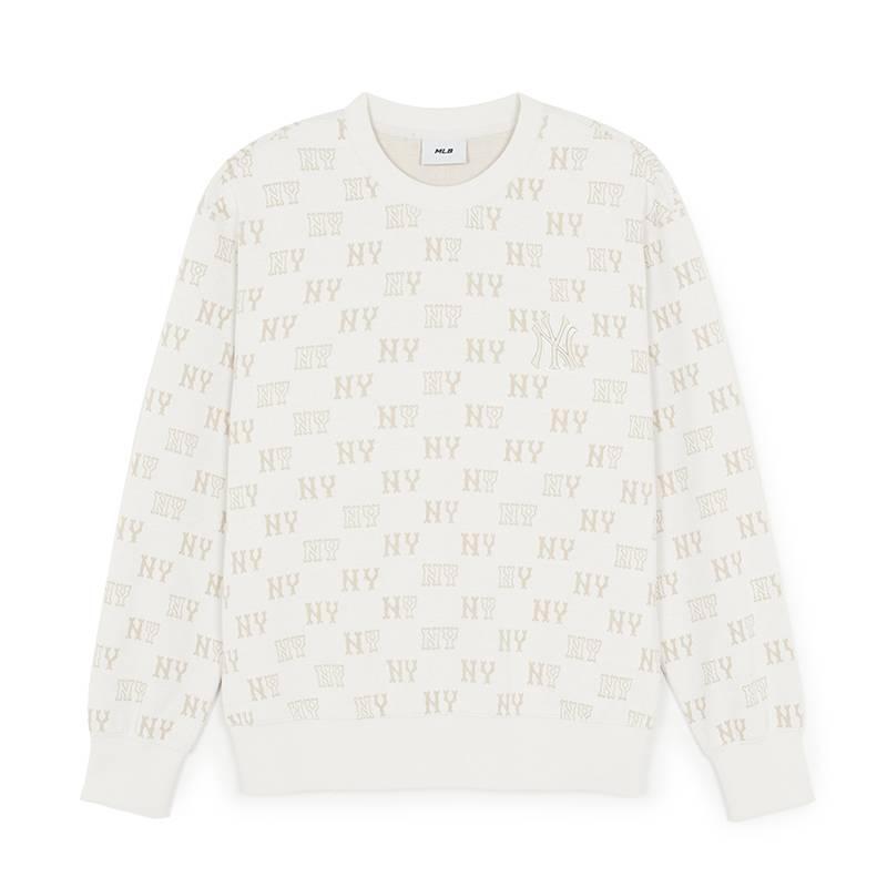 MLB Sweatshirts Unisex New York Yankees/Ivory MTM04 Crew Neck Moderate Other 3AMTM0461-50IVS S