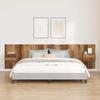 Headboard with Cabinet and Drawers 3 pcs Reclaimed Wood Wood Based Material