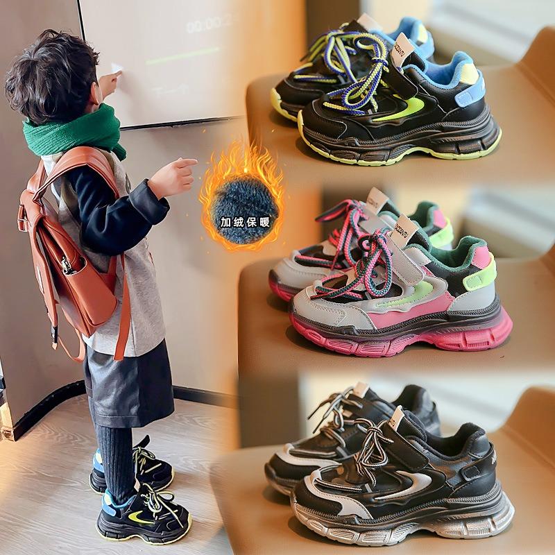 Новые осенние и зимние детские спортивные туфли для девочек — фото 3