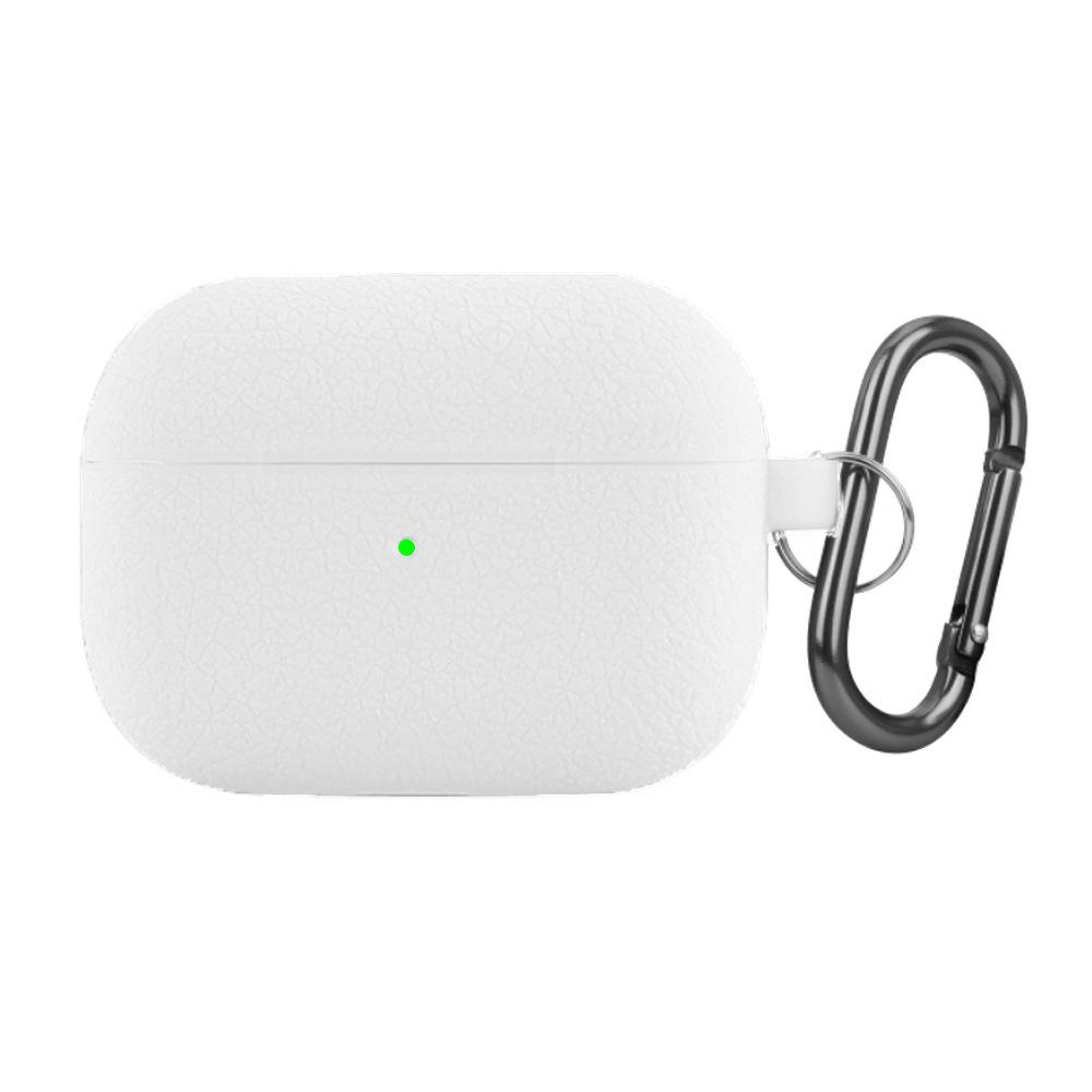 Lychee Pattern Silicone Case with Carabiner for AirPods Pro