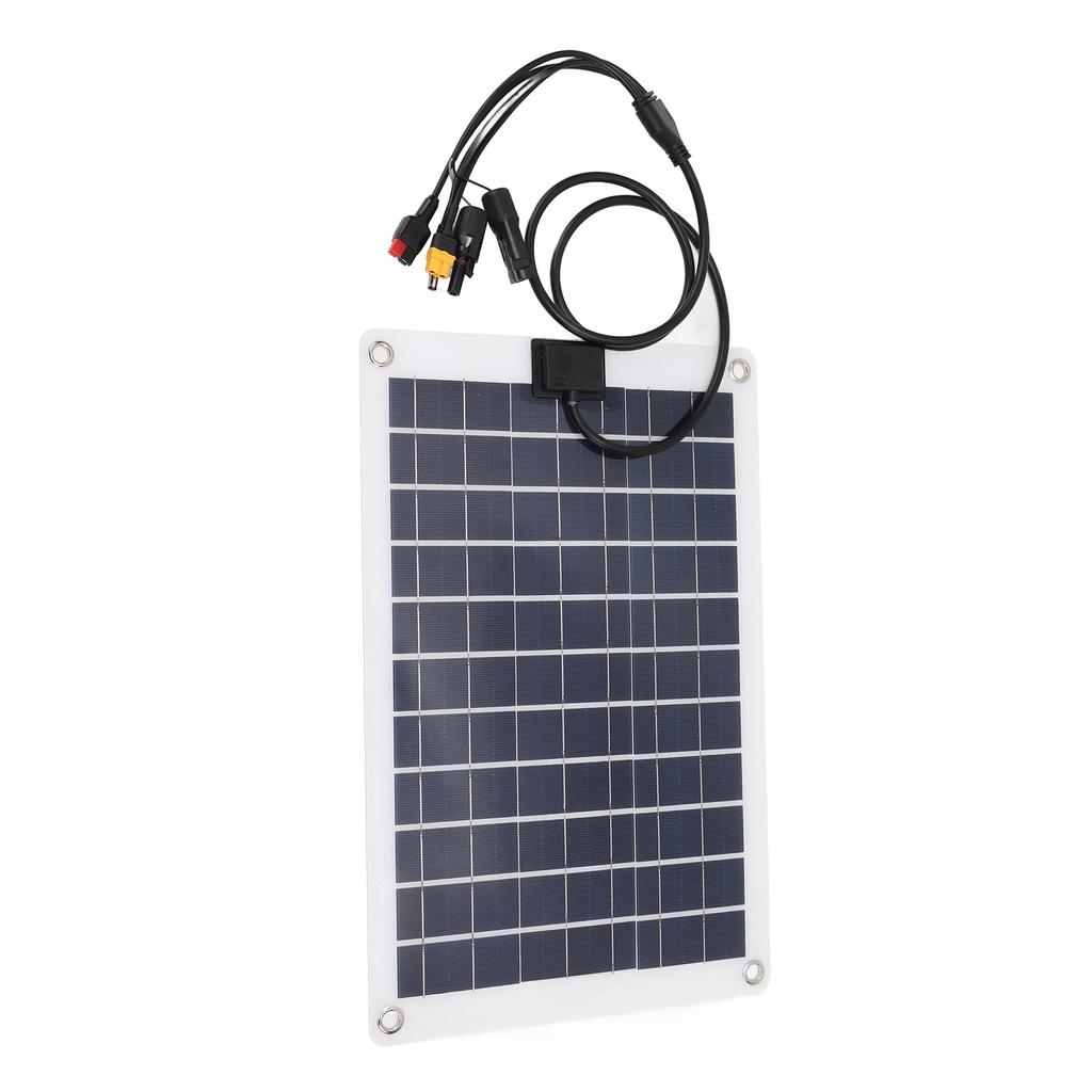 Solární panel 16,5x10,6 palce Bohaté konektory 50W Stabilní přenos Solární nabíječka baterií pro notebook