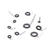 Non Ceramic Ring 20PCS MKG 1.0S 1.5S 2.0S 3.0S for Model Fishing Rod Mini Repair Guides.