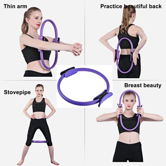 13Pcs/Set Yoga Fitness Kit with Pilates Ring Yoga Ring Ball Grip Socks Booty Band Figure 8 Resistance Band Stretching Belt Home Gym Fitness Equipment