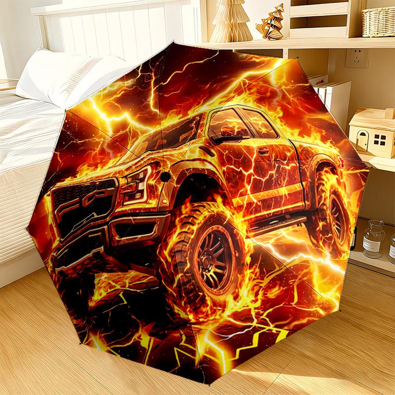 Nighttime Truck Drive Umbrella 8-Frame for Travel, camping, Casual Lightweight Portable Umbrella, Essential for every family Holidays Gift