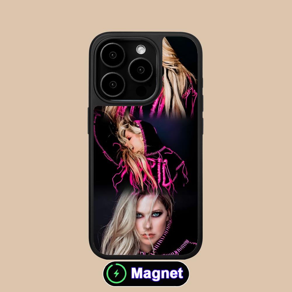 Avril Lavigne Matte Surface Magsafe Mobile Phone Case for iPhone 17 16 15 14 13 12 11 Air Pro Max Plus Colorful Cover