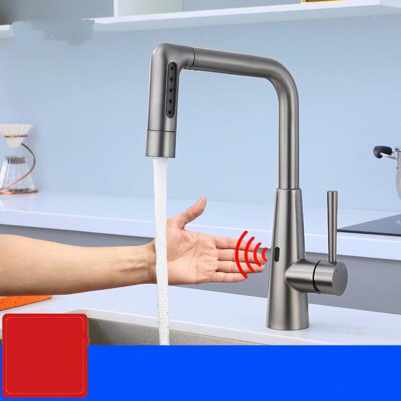 TLXT Multi-Function Smart Pull-Out Kitchen Faucet