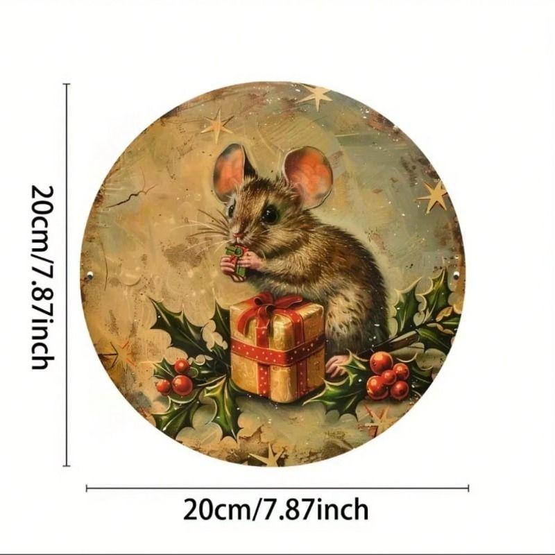 Metal Wall Art Decorative Sign Hanging Home Decor 20x20 cm