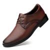 Spring Leather Shoes Low-top Casual Shoes Versatile Men's Shoes Black Shoes Waterproof Business Shoes Men's