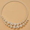 1Pcs Retro Collar Jewelry European And American Exaggerated Imitation Pearl Bead Collarbone Neck Chain Women'S Sexy Necklace
