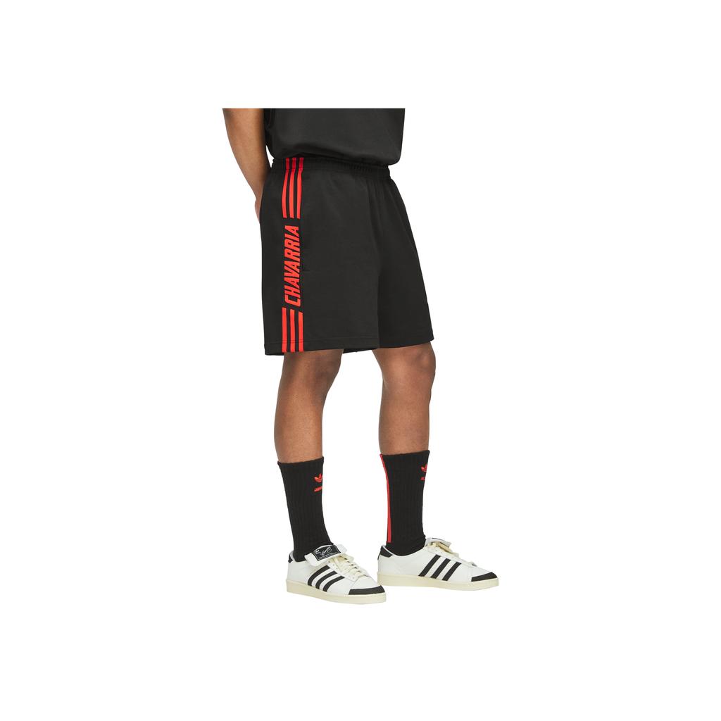 adidas Originals X Willy Chavarria Collaboration Ss25 Gym Striped Comfortable Simple Casual Sports Shorts Unisex Shorts KB7236