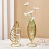 Iron Art Hydroponic Flower Vase Stable Desktop Vase High-value Nordic Vase Ornaments Living Room