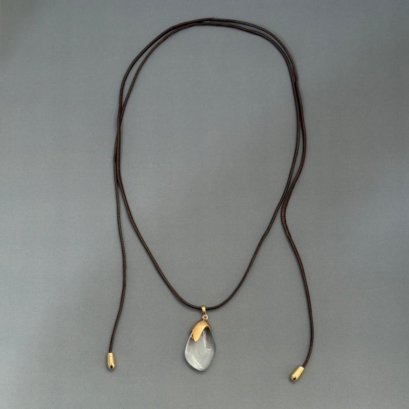 Elegantes Weißes Kristall Tropfenohrringe Halskette Set Minimalistischer Geometrischer Anhänger Schmuck Damen Tägliches Tragen