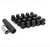 RAYS Lock Nut Set M12 X Black 17-Hex & (4-Hole) 1.25 (74082000003BK)